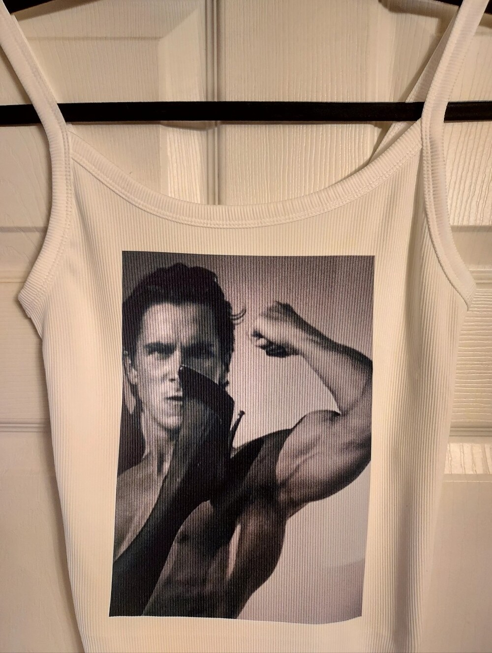 American Psycho tank top Patrick shirt scene Halloween American Psycho shirt